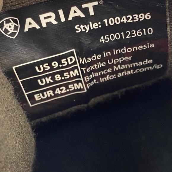 Ariat Hilo Midway Heather Brown Slip On Shoes Men Sz 9.5D Lightweight Flex NWT - Picture 5 of 9